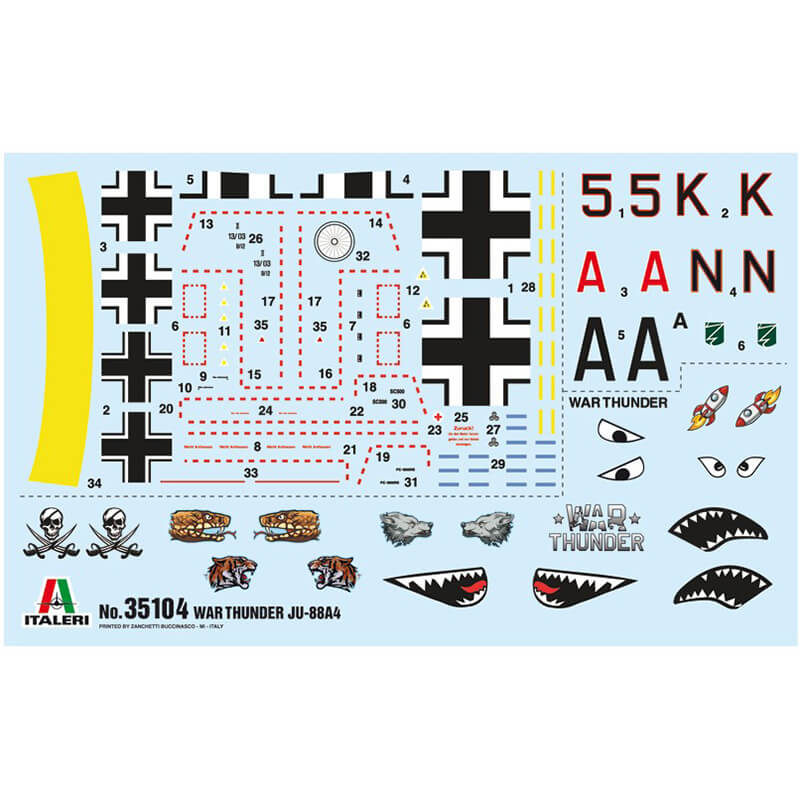 Italeri 1/72 Junkers Ju-88 War Thunder Kit