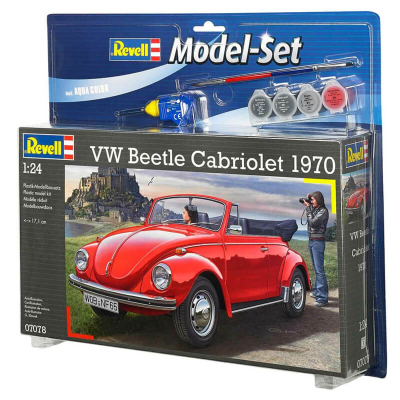 Revell 1/24 VW Beetle Cabriolet 1970 Model Set