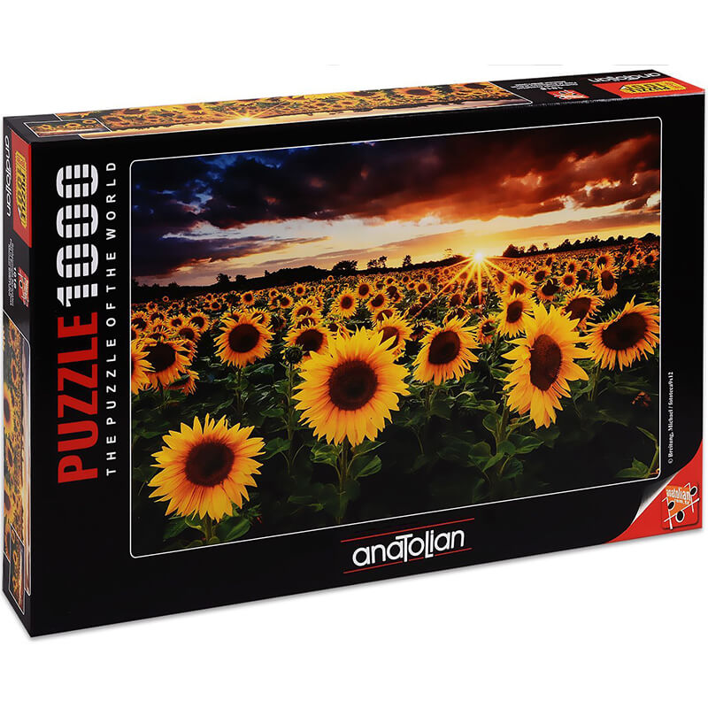 Field Of Sunflowers At Dusk By Michael Breitung 1000pc Puzzle