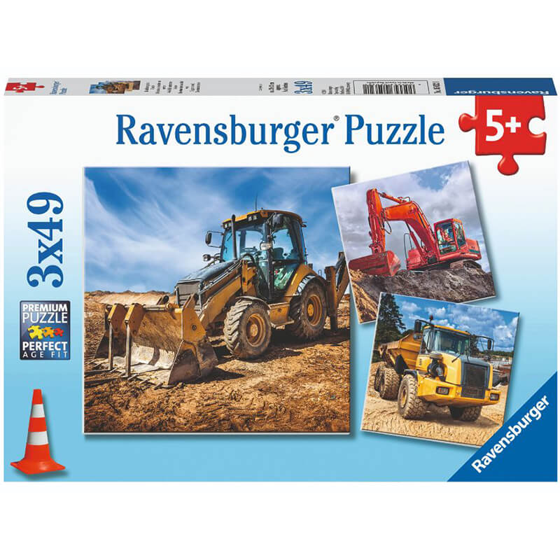 Digger at Work! 3x49pcs Puzzle