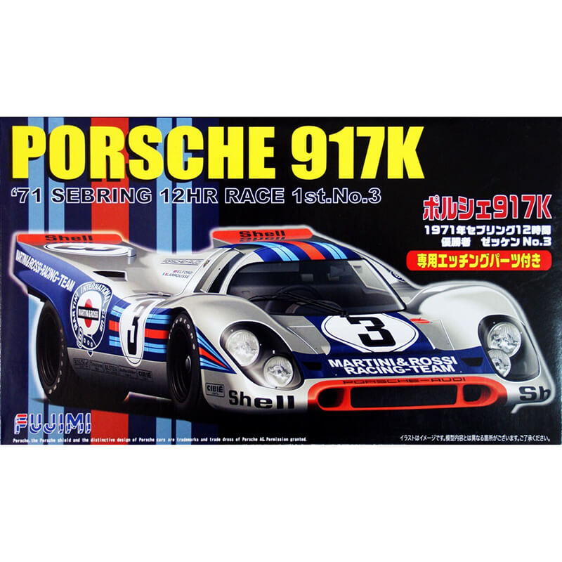Fujimi 1/24 Porsche 917K Deluxe '71 Sebring 12HR Race 1st.No.3 Kit