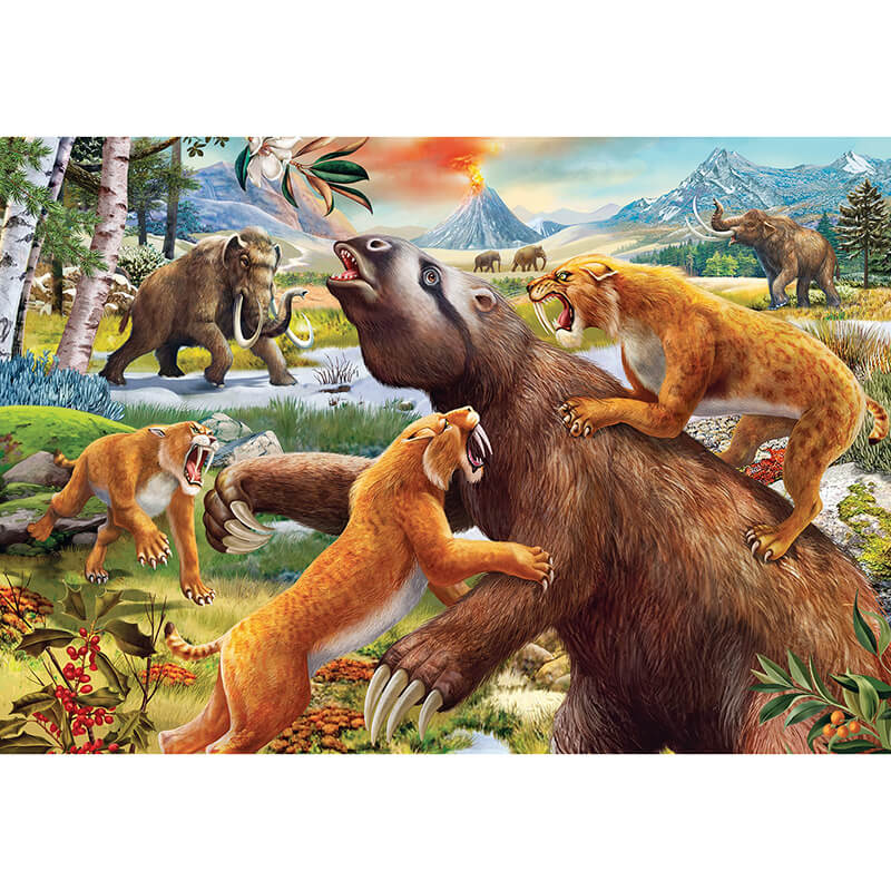 Jurassic Wildlife 2x24pcs Puzzle