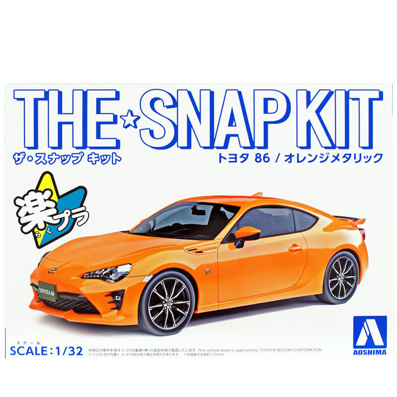 Aoshima 1/32 Toyota 86 (Orange Metallic) Snap Kit