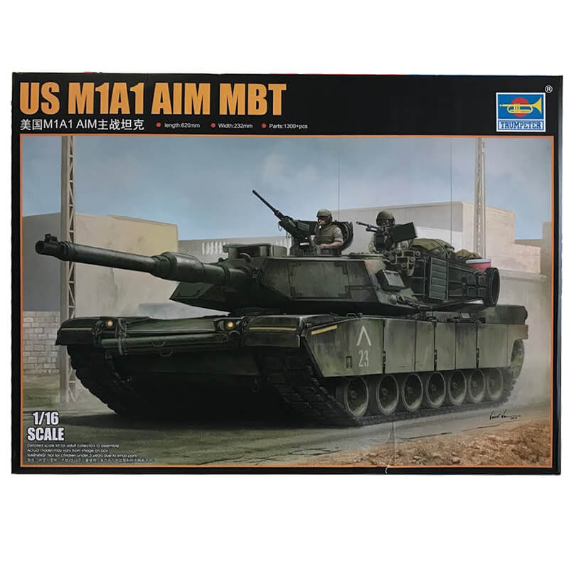 Trumpeter 1/16 US M1A1 AIM MBT Kit