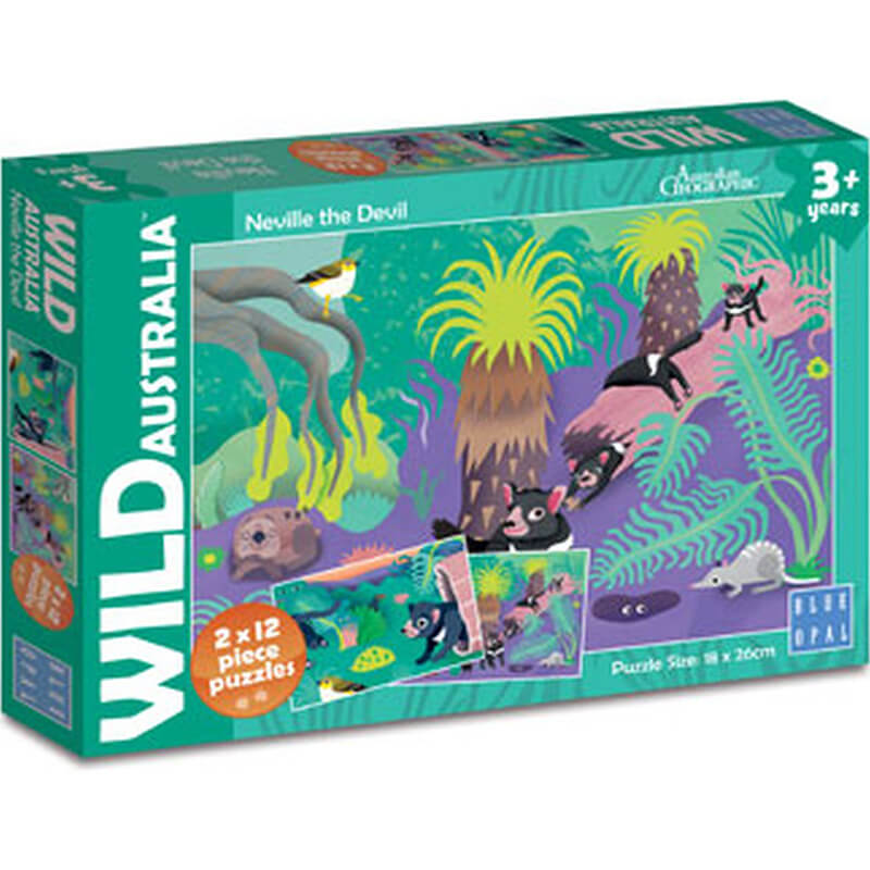 Wild Australia Neville The Devil 2x12pcs Puzzle