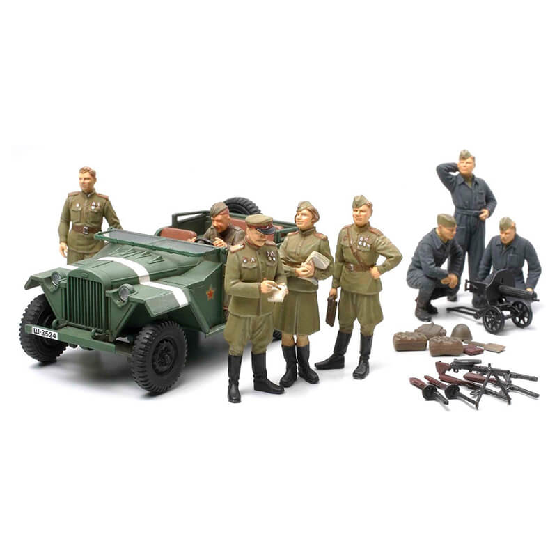 Tamiya 1/48 Russian Field Car GAZ-67B w/Officers Kit