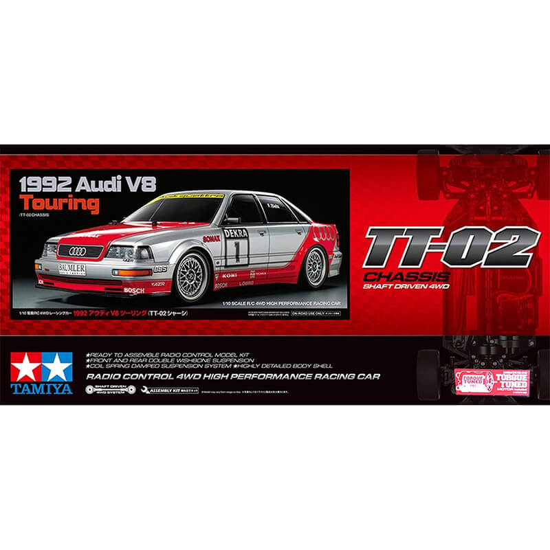 Tamiya 1/10 1992 Audi V8 Touring (TT-02 Chassis) Kit