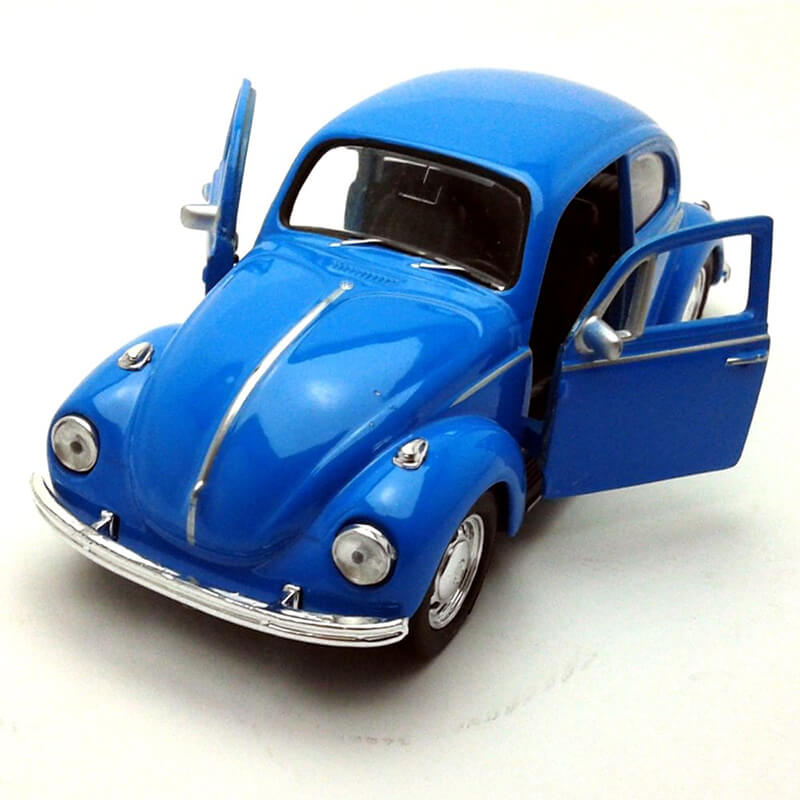 Welly 1/34 Volkswagen Beetle (Hard Top) (Blue)