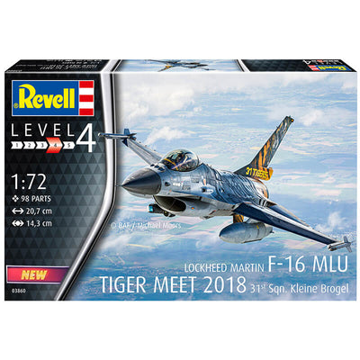 Revell 1/72 Lockheed Martin F-16 MLU Tiger Meet 2018 31st Sqn. Kleine Brogel Kit