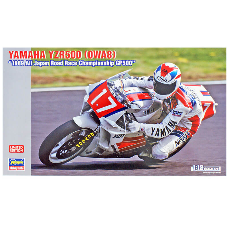 Hasegawa 1/12 Yamaha YZR500 (0WA8) "1989 All Japan Road Race Championship GP500" Kit