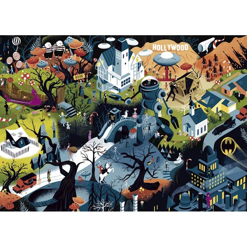 Tim Burton Films 1000pc Puzzle