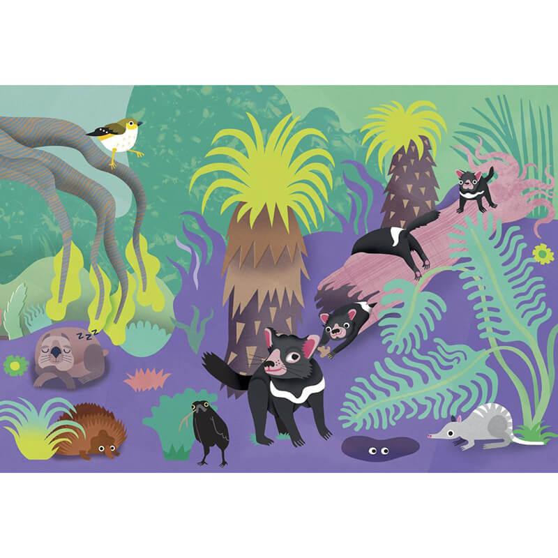 Wild Australia Neville The Devil 2x12pcs Puzzle