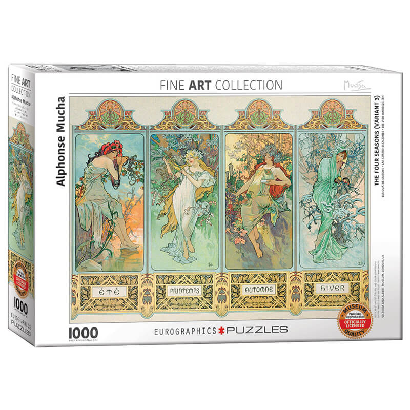 The Four Seasons By Alphonse Mucha 1000pc Puzzle