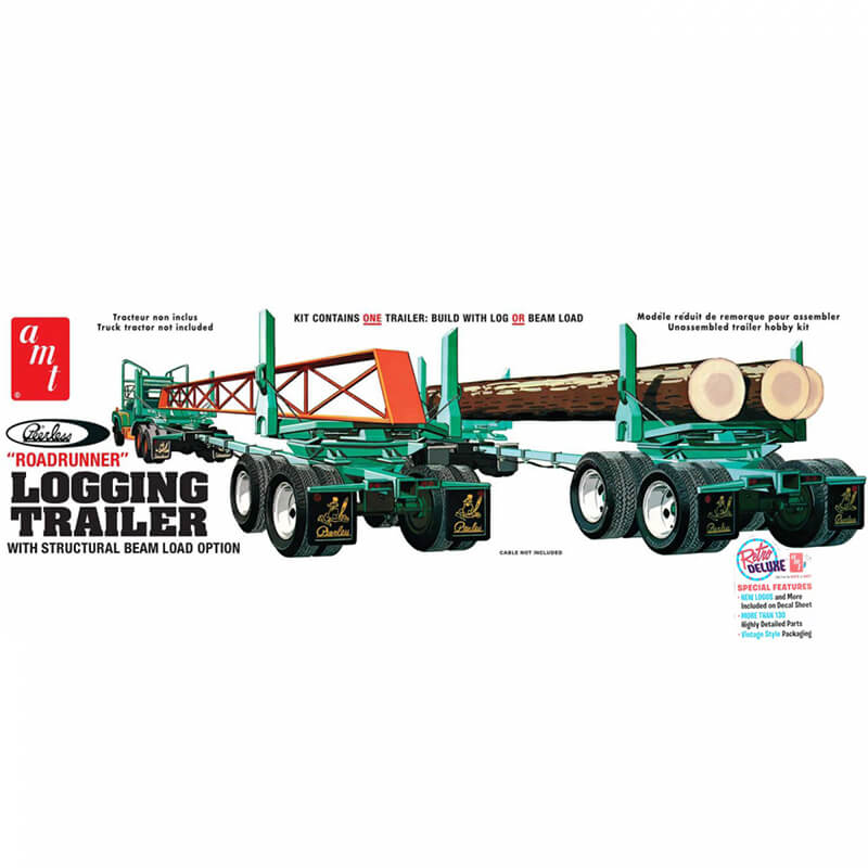 AMT 1/25 'RoadRunner' Logging Trailer Kit