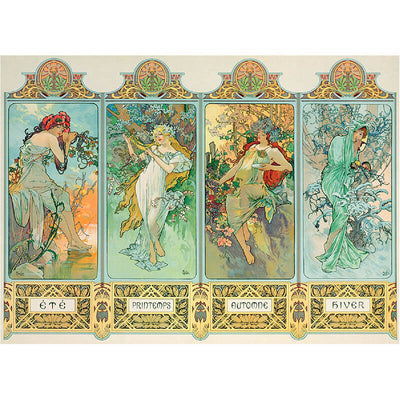 The Four Seasons By Alphonse Mucha 1000pc Puzzle