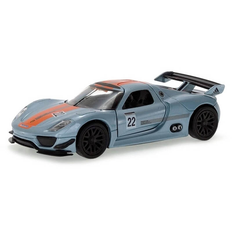 Welly 1/34 Porsche 918 RSR (Silver/Orange)