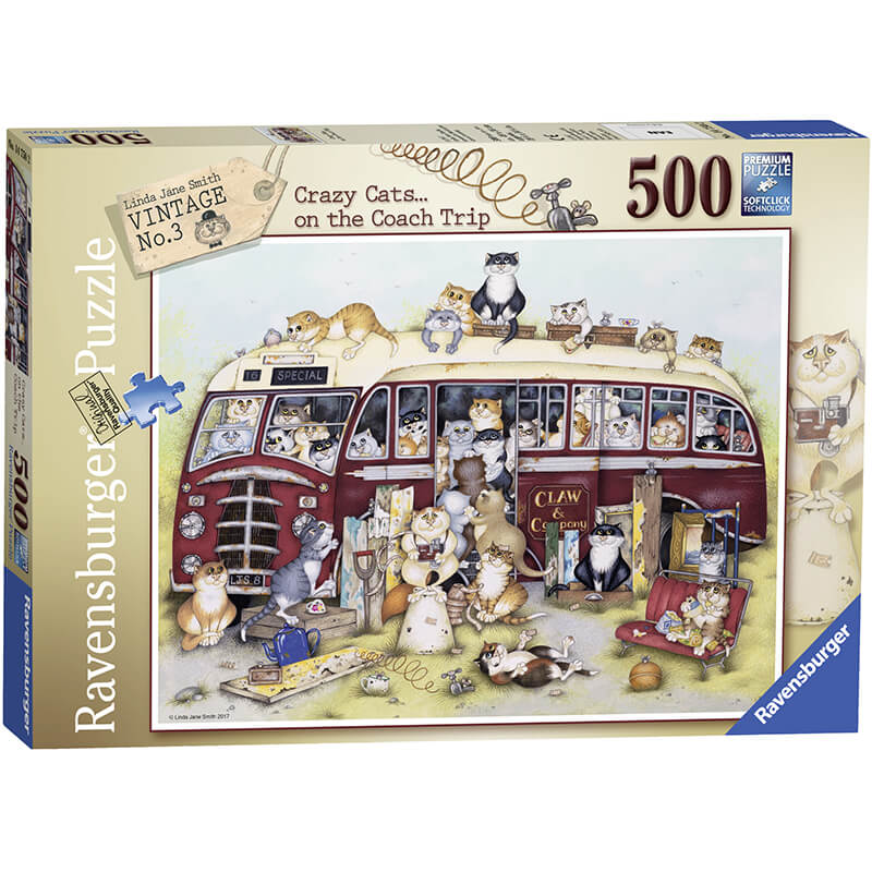 Crazy Cats… 500pcs Puzzle