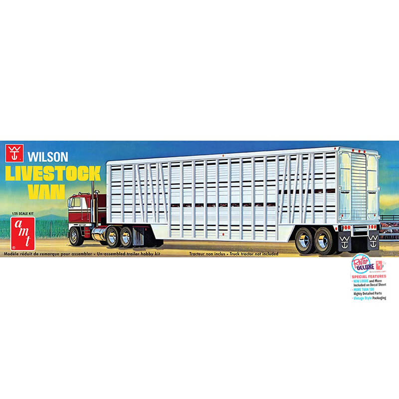 AMT 1/25 Wilson Livestock Van Trailer Kit