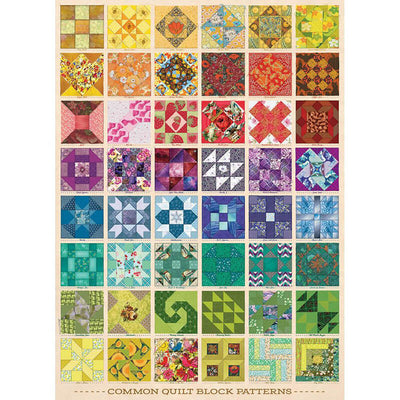 Common Quilt Blocks 1000pc Puzzle