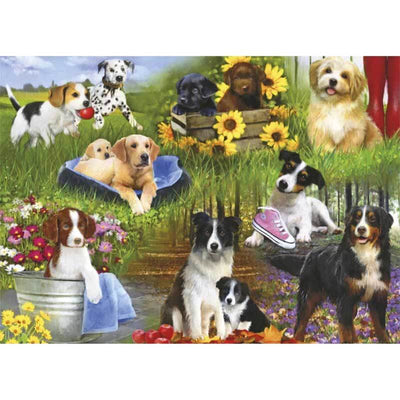 Piecing Together Dogs 24pc Puzzle