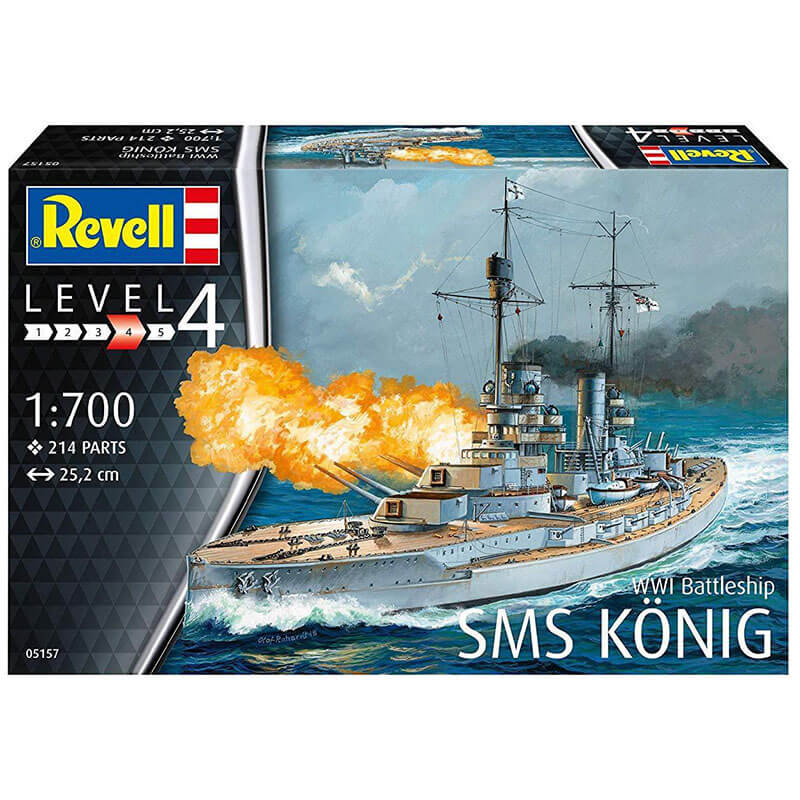 Revell 1/700 WWI Battleship SMS Konig Kit