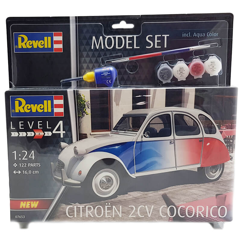 Revell 1/24 Citroen 2CV Cocorico Set Kit