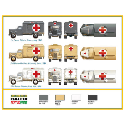 Italeri 1/72 Kfz. 305 Ambulance Kit
