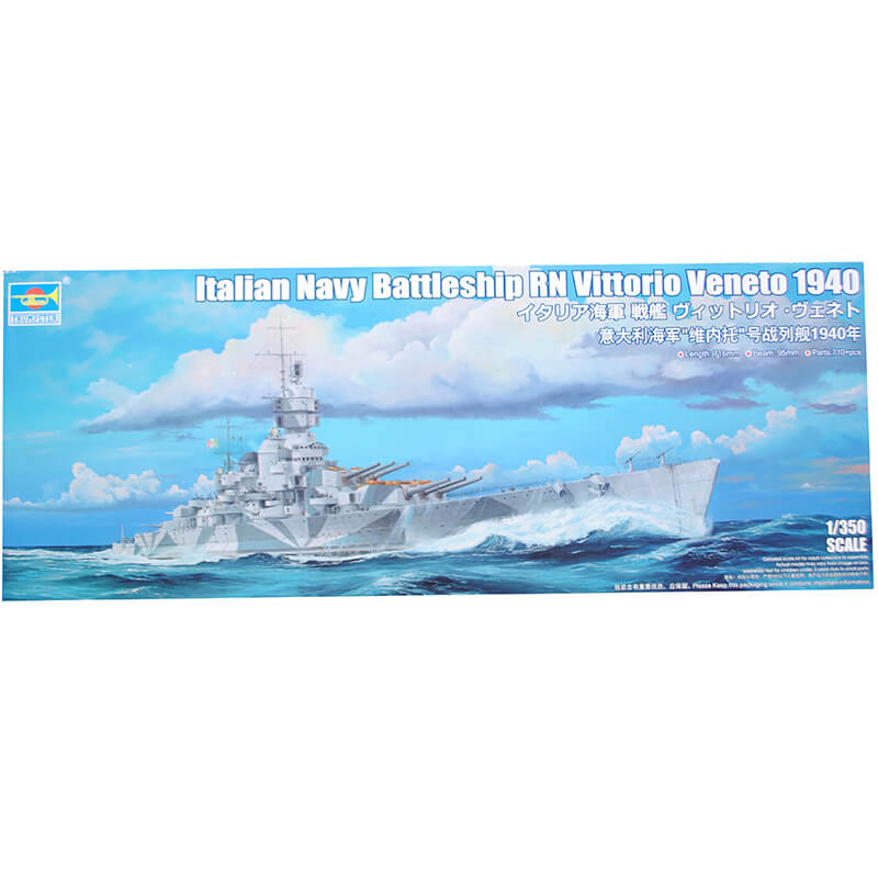 Trumpeter 1/350 Italian Navy Battleship RN Vittorio Veneto 1940 Kit