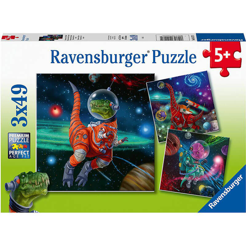 Dinosaurs in Space 3x49pcs Puzzle