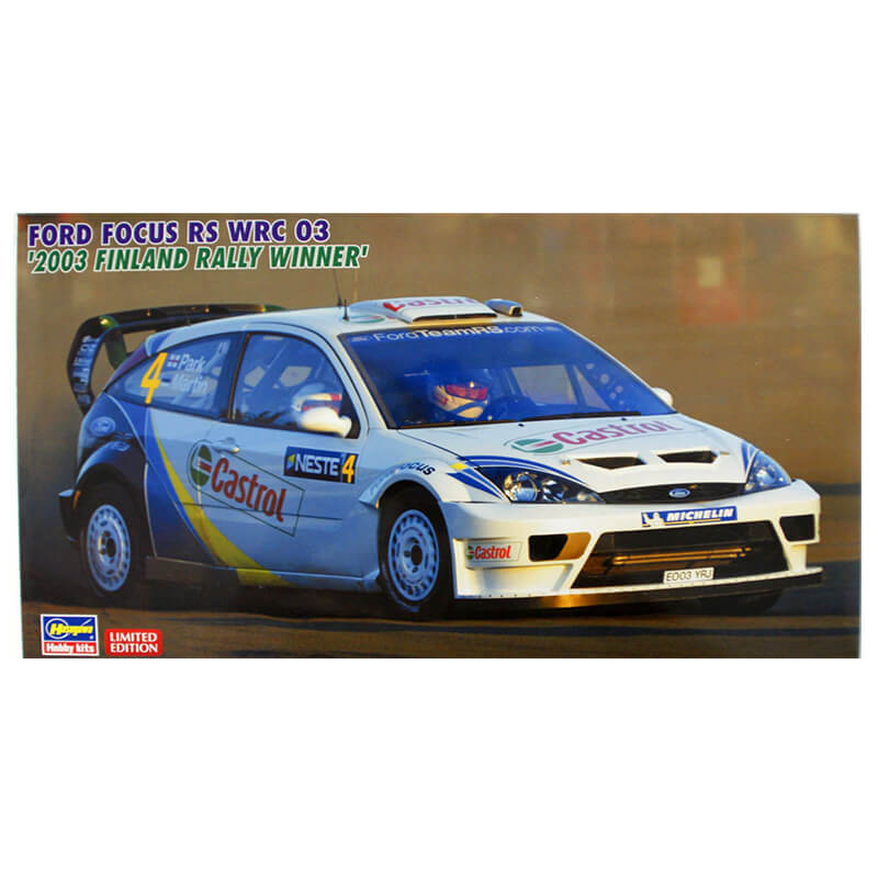 Hasegawa 1/24 Ford Focus RS WRC 03 '2003 Finland Rally Winner' Kit
