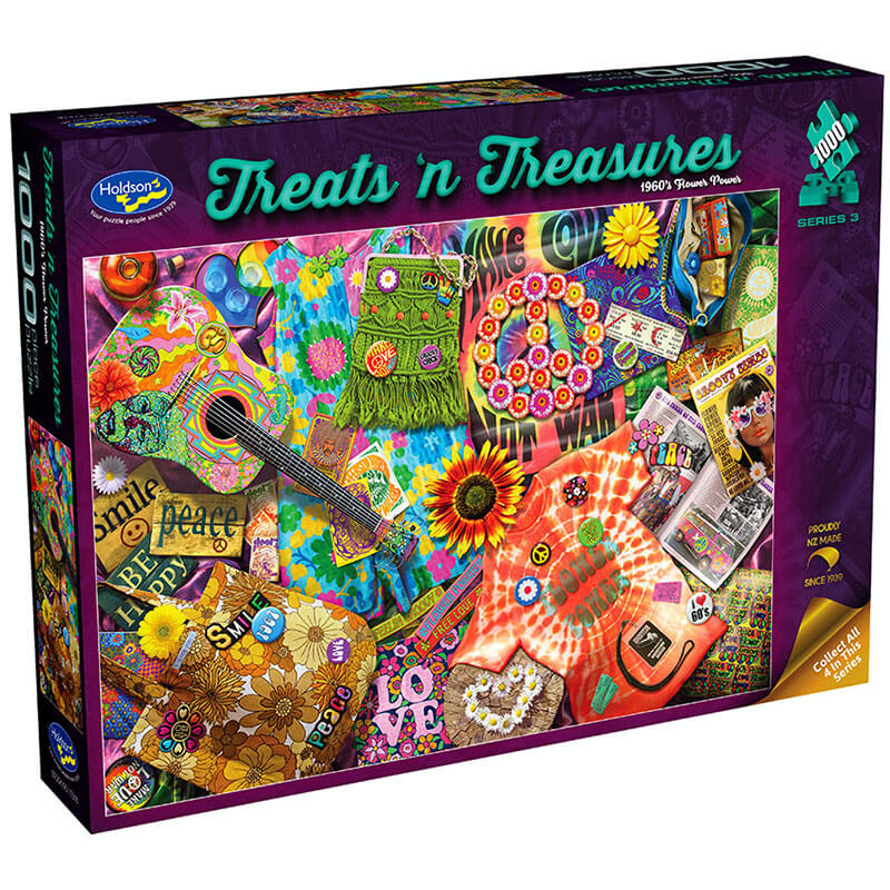 1960's Flower Power By Aimee Stewart 1000pc Puzzle