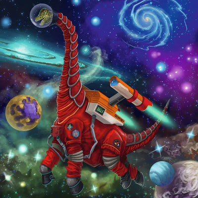 Dinosaurs in Space 3x49pcs Puzzle