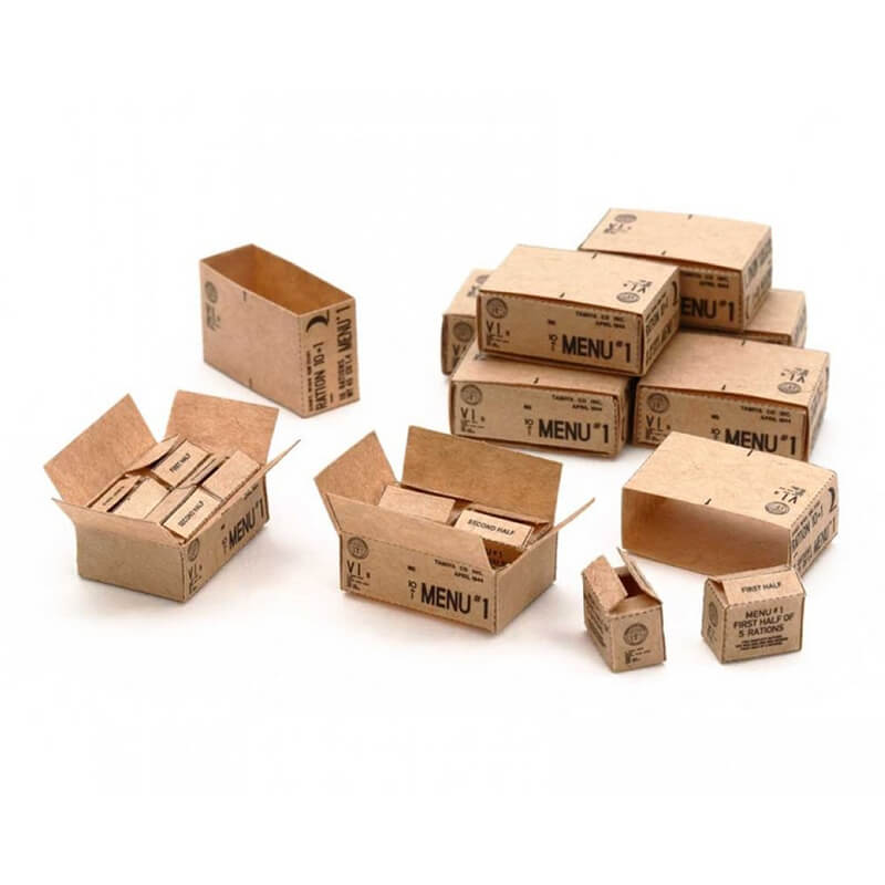 Tamiya 1/35 U.S. 10-in-1 Ration Cartons (WWII) Detail-Up Parts Series