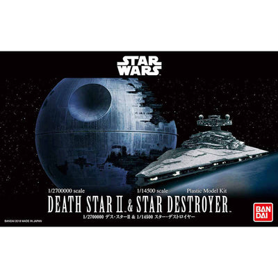 Bandai 1/2700000 Star Wars Death Star II & 1/14500 Star Destroyer Kit