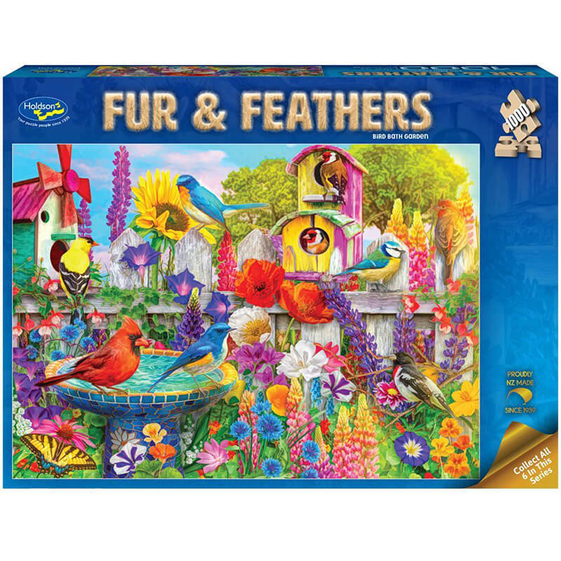 Bird Bath Garden 1000pc Puzzle