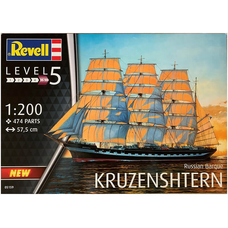 Revell 1/200 Russian Barque Kruzenshtern Kit