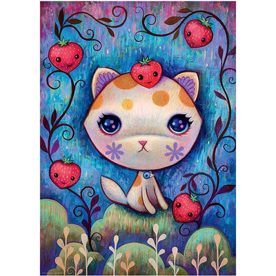 Strawberry Kitty By Jeremiah Ketner 1000pc Puzzle
