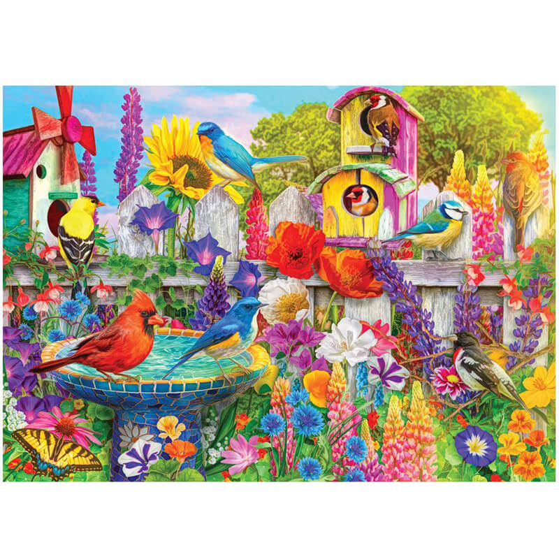 Bird Bath Garden 1000pc Puzzle