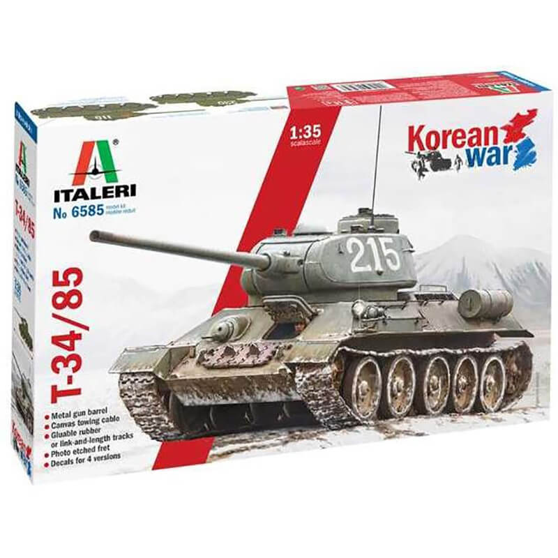 Italeri 1/35 T34/85 Korean War Kit