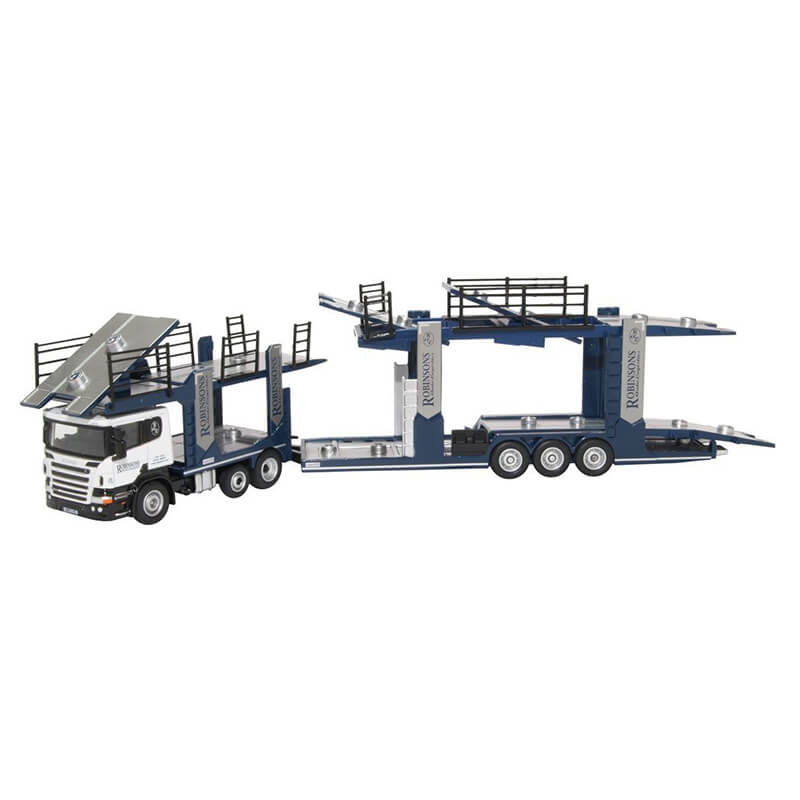 Oxford 1/76 Scania EVO 6 Car Transporter - Robinsons Auto Logistics