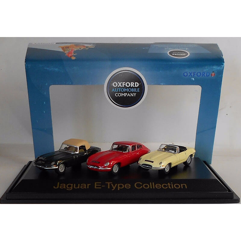 Oxford 1/76 Jaguar E Type Triple Set