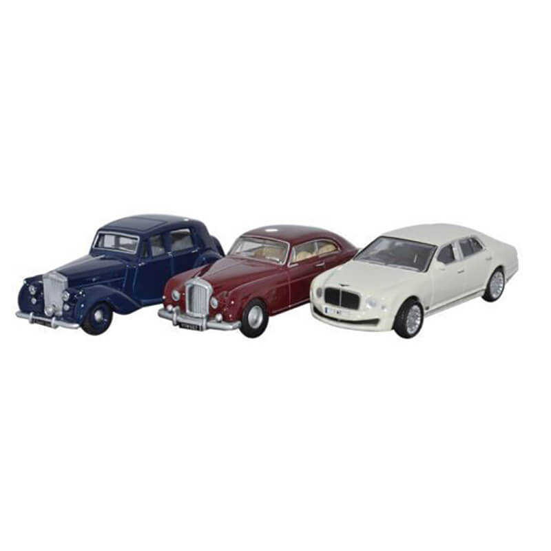 Oxford 1/76 3 Piece Bentley Set MkIV Continental Mulsanne