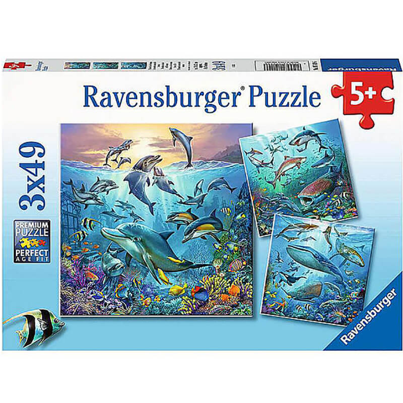 Ocean Life 3x49pcs Puzzle