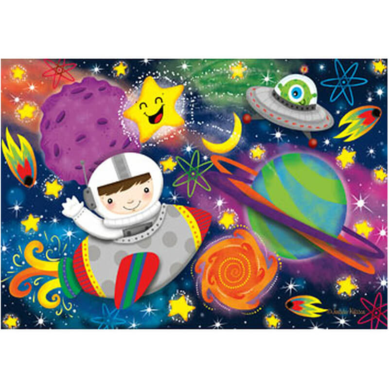 Space Rocket 24pcs Super Sized Floor Puzzle