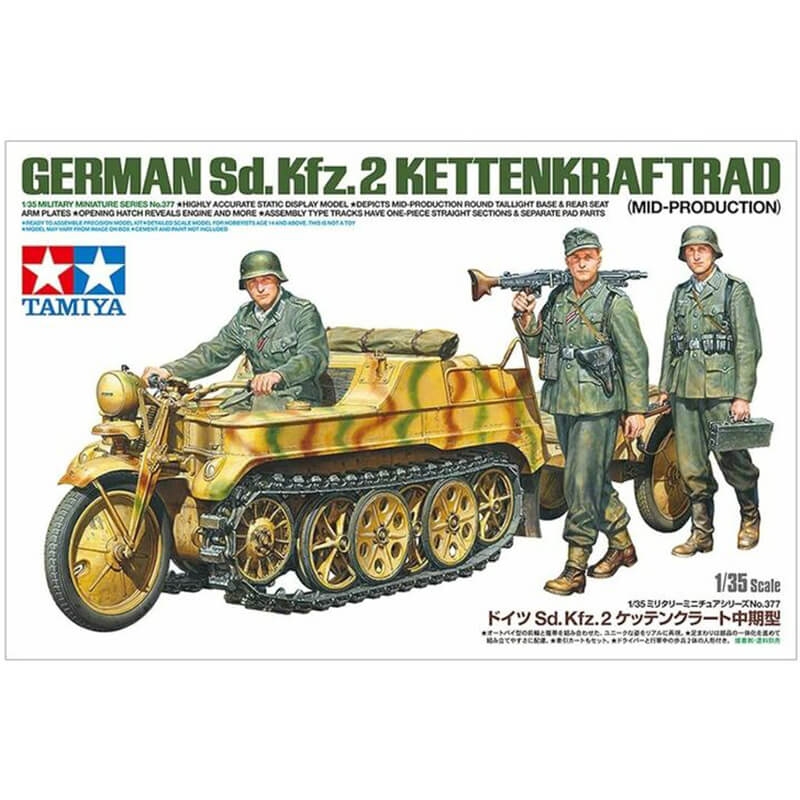 Tamiya 1/35 German Sd.Kfz.2 Kettenkraftrad (Mid-Production) Kit