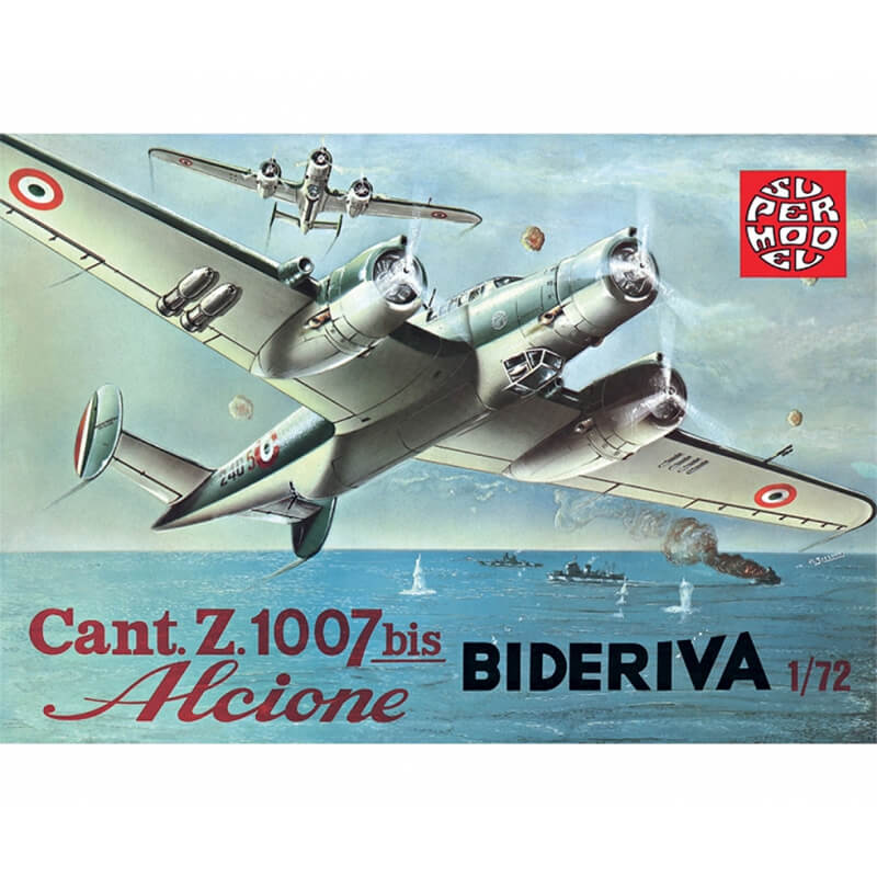 Italeri 1/72 Super Model Cant.Z.1007 bis Alcione Bideriva Kit