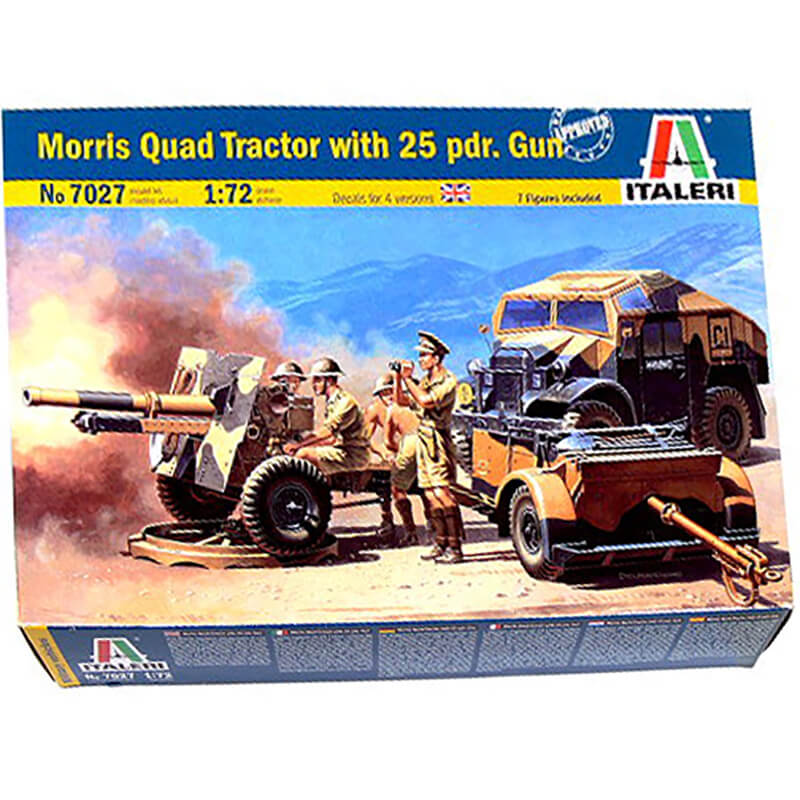 Italeri 1/72 Morris Quad Tractor w/25 pdr. Gun Kit