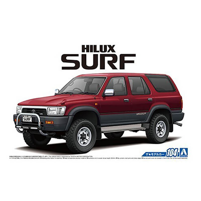 Aoshima 1/24 Toyota VZN130G Hilux Surf SSR-X Wide Body '91 Kit