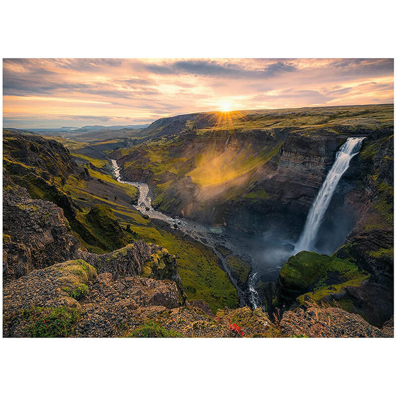 Haifoss Waterfall Iceland 1000pcs Puzzle