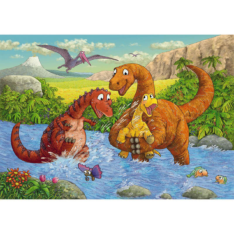 Dinosaurs At Play 2x24pcs Puzzle